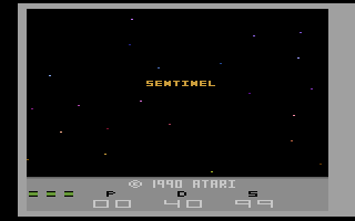 Sentinel (Atari 2600) screenshot: Title screen