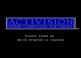 Shanghai (Atari 8-bit) screenshot: Activision logo / loading screen