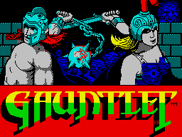 Gauntlet (ZX Spectrum) screenshot: Title screen