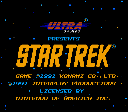 Star Trek: 25th Anniversary (NES) screenshot: Title