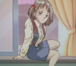 Zoku Hatsukoi Monogatari: Shūgaku Ryokō (PC-FX) screenshot: Anime-style cut scene
