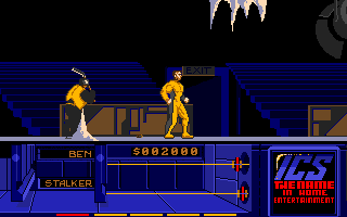 The Running Man (Atari ST) screenshot: First boss