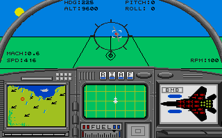 F-15 Strike Eagle (Atari ST) screenshot: Taking off