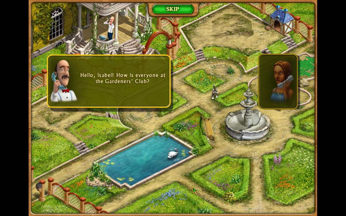 Gardenscapes (Windows) screenshot: Isabel