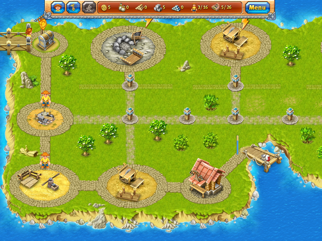 Island Realms (Windows) screenshot: Strategic possibilities