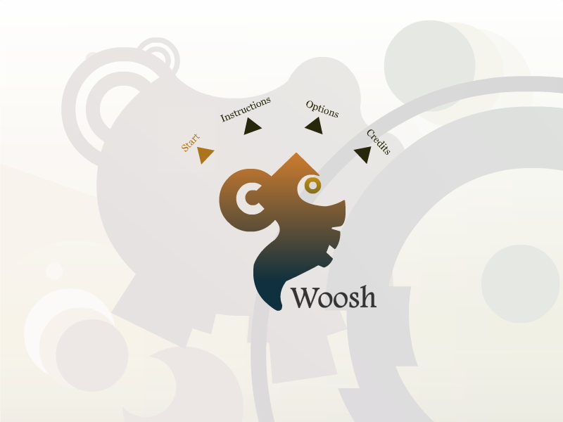 Woosh (Browser) screenshot: Main menu
