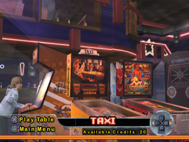 Pinball Hall of Fame: The Williams Collection (PlayStation 2) screenshot: Table selection