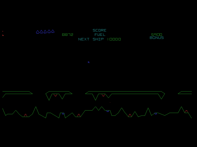 Atari: Anniversary Edition (PlayStation) screenshot: Gravitar - One of the planets
