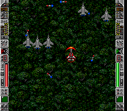 Strike Gunner S.T.G. (SNES) screenshot: Using the plasma shield