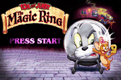 Tom and Jerry: The Magic Ring (Game Boy Advance) screenshot: Title Screen