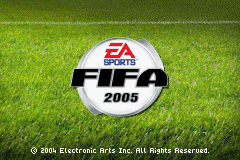 FIFA Soccer 2005 (Game Boy Advance) screenshot: Title Screen