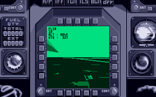 Combat Air Patrol (Amiga) screenshot: MFD close-up