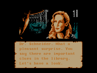 Indiana Jones and the Last Crusade (NES) screenshot: Decided to go to Venice, you talk to Dr. Schneider...