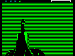 The Sentry (ZX Spectrum) screenshot: The Sentinel, from an unsafe distance!