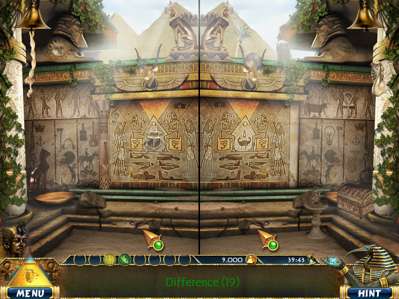 Luxor: Adventures (Windows) screenshot: Spot-the-differences game