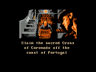 Indiana Jones and the Last Crusade (NES) screenshot: Demo cutscene
