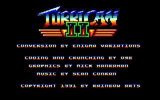 Turrican II: The Final Fight (Amstrad CPC) screenshot: Startup