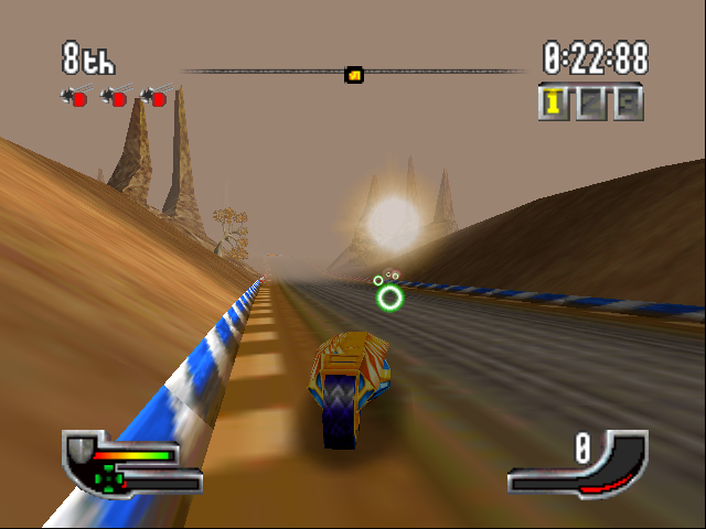 Extreme-G (Nintendo 64) screenshot: First Track