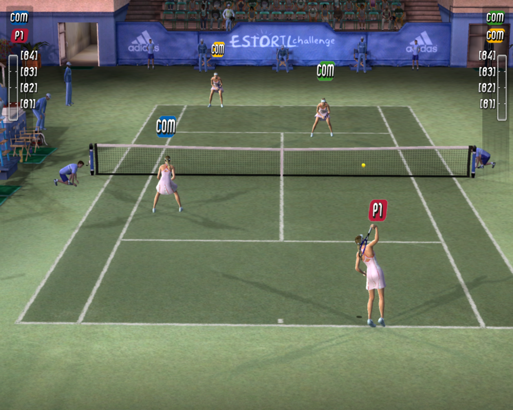 Top Spin 2 (Windows) screenshot: Sharapova and Sharapova vs. Sharapova and Sharapova