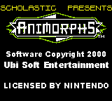 Animorphs (Game Boy Color) screenshot: Title screen