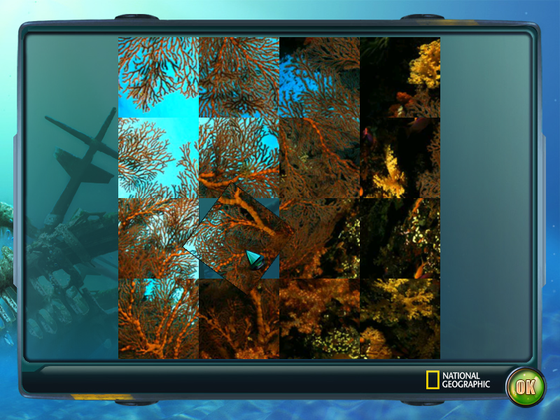 Nat Geo Adventure: Ghost Fleet (Windows) screenshot: Scrambled picture game