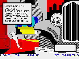 Mugsy's Revenge (ZX Spectrum) screenshot: End of the year