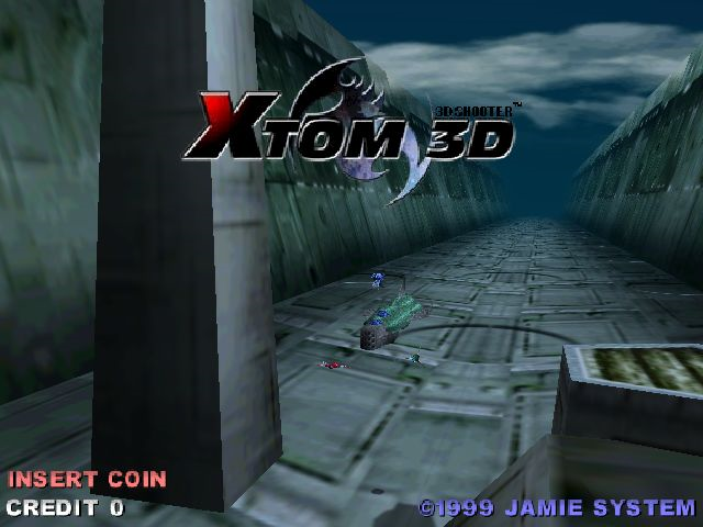 Xtom 3D (Arcade) screenshot: Attract mode