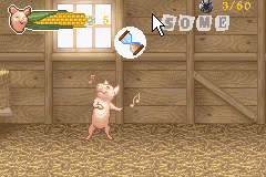 Charlotte's Web (Game Boy Advance) screenshot: Rats and other mean animals don't like singing.