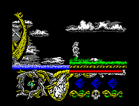 Hundra (ZX Spectrum) screenshot: Starting game