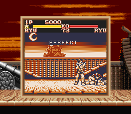 Street Fighter II (Game Boy) screenshot: Obtaining a "PERFECT" sometimes is very rewarding, right?