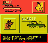 Animorphs (Game Boy Color) screenshot: Another battle