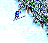 Winter Olympics: Lillehammer '94 (Game Gear) screenshot: Wee!