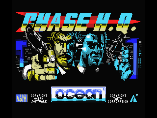 Chase H.Q. (MSX) screenshot: Title screen