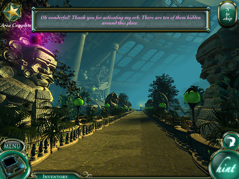 Empress of the Deep: The Darkest Secret (Windows) screenshot: Activating a purple orb.