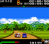 Top Gear Pocket (Game Boy Color) screenshot: It's necessary take care with the opponents to the front...