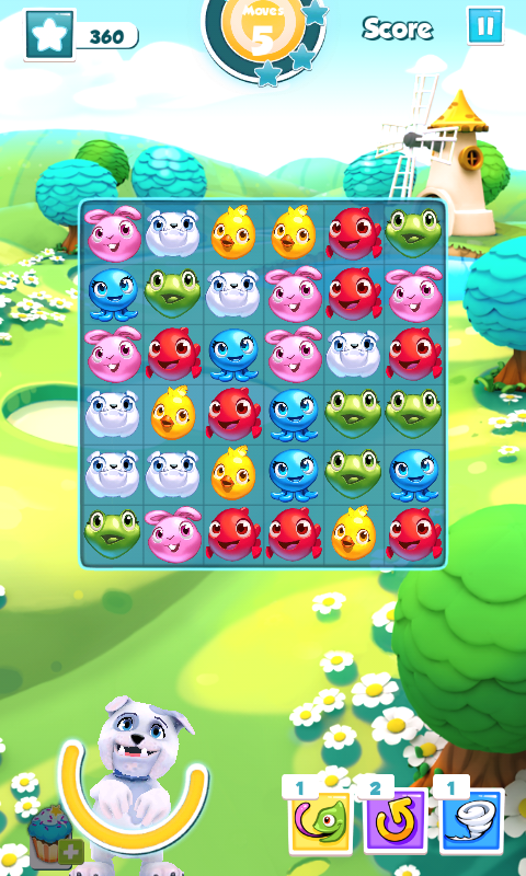 Puzzle Pets (Android) screenshot: Starting out