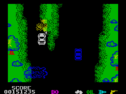 Screenshot of Spy Hunter (ZX Spectrum, 1983) - MobyGames