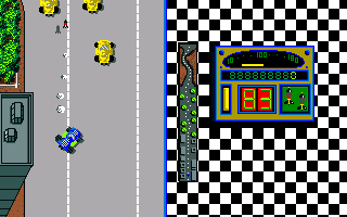 Turbo (Amiga) screenshot: Shooting missiles