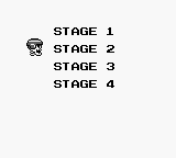 Skate or Die: Bad 'N Rad (Game Boy) screenshot: Stage select