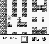 Battle City (Game Boy) screenshot: Taking out an enemy tank.