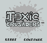 Toxic Crusaders (Game Boy) screenshot: Title Screen