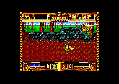 Golden Axe (Amstrad CPC) screenshot: Continue on your quest