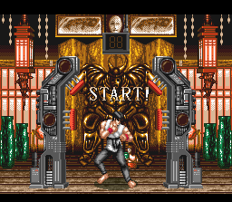 Deadly Moves (SNES) screenshot: A bonus stage.