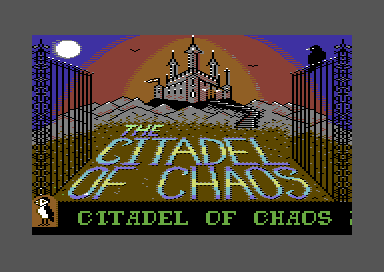 The Citadel of Chaos (Commodore 64) screenshot: Title screen