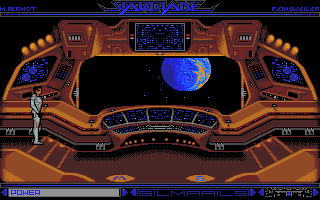 StarBlade (Atari ST) screenshot: Your ship