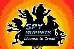 Spy Muppets: License to Croak (Game Boy Advance) screenshot: Title screen.