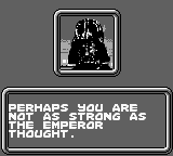 Star Wars: The Empire Strikes Back (Game Boy) screenshot: Isn't Luke strong? I don't think so...