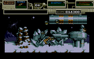 Rubicon (Atari ST) screenshot: Level 3 looks more like the Soviet