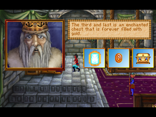 King's Quest: Quest for the Crown (Windows) screenshot: 4.0 version: The king