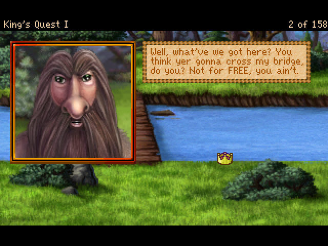 King's Quest: Quest for the Crown (Windows) screenshot: 4.0 version: Troll